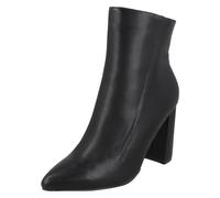 Spot On Bottines Montantes Zippées Femme Microfibre Noir Crocodile F51140