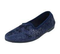 Spot On Chaussons Femme En Textile Noir Marine Rose (Bleu) Hot Pink