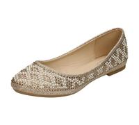 Spot On Femmes Strass Perle - Ballerines