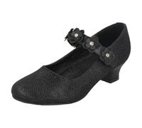 Filles Spot On Paillettes Chaussures Talon Moyen