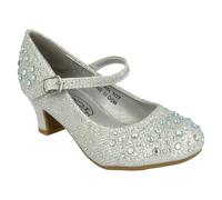 Filles Spot On Scintillant Chaton Chaussures Talon Soirée