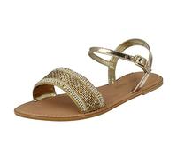 Femmes F0896 Sandales Sangle Cheville Par Leather collection Solde Maintenant