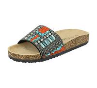 Spot On Mules à perles pour femme, Noir , 39 EU