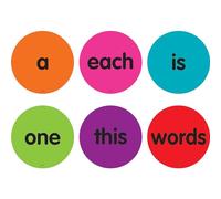 Spot On® Sight Words 1-50 Marqueurs pour tapis, 10,2 cm