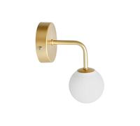 Spot patère doré boule en verre Bilbao