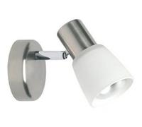 BRILLIANT lamp Luca spot mural fer/chrome/blanc | 1x R50, E14, 40W, adapté aux lampes à réflecteur (non incluses) | Échelle A ++ à E | Tête pivotante