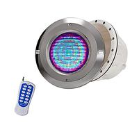 Spot Piscine Encastrable avec Niche PAR56 Matériau en Acier Inoxydable 12V AC IP68 Lampe sous-Marine Encastrée pour Piscine avec Film Type 100% Étanche (Color : RGB+Remote Control, Size : 6W)