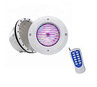 Spot Piscine LED Encastrable Avec Des Niches Par56 Lampe de Piscine IP68 Étanche 12V AC RGB Éclairage de Piscine Avec Télécommande Pour Piscine Sous-marine, Jacuzzi, Soirée Piscine ( Couleur : RGB + T