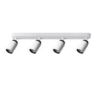Spot plafond - EDO SOLUTIONS - MALGA 4 - 4 spots orientables - Design blanc - Intérieur IP20
