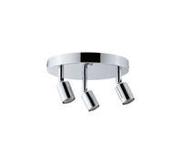 Spot Plafonnier Carolina 3 Lumières Chrome 3x10w Gris