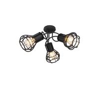 Globo - Spot plafonnier design industriel Clastra - Noir - Clastra Noir G