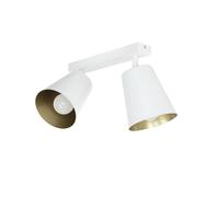 Spot Plafonnier E27 Métal En Blanc Or 50 Cm Long Rétro Cuisine Hall