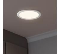 Spot Plafonnier Encastré Panneau LED Luminaire de Salon Aluminium Blanc 12 W