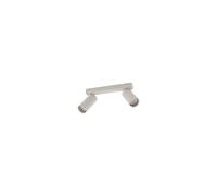 Spot Plafonnier Gris Soie Flexible Aluminium Bureau GU10 32 Cm