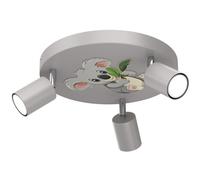 Spot Plafonnier Lampe pour Chambre D'Enfant Métal Gris Ø 30 CM GU10 Réglable