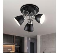 Spot Plafonnier Lampe Salle à Manger 3-flammig Projecteur Mobile Noir E14