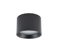Spot Plafonnier Noir Bain Aluminium Ø10 CM Rond IP54 GX53 de Plafond Cuisine