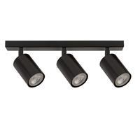 Spot Plafonnier Noir Métallique GU10 38 Cm Petit Projecteur Flexible Salon Hall