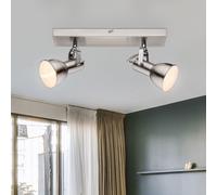 Spot Plaque de Montage Rectangulaire Nickel Mat Blanc Big.light