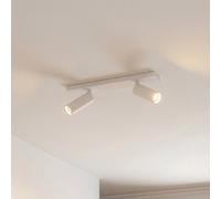 Spot pour plafond Arcchio Brinja Slim, blanc, à 2 lampes, GU10 MR11 Slim Arcchio, dimmable, blanc, Couloir, Aluminium, Moderne, Spot