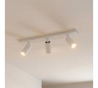 Spot pour plafond Arcchio Brinja Slim, blanc, à 3 lampes, GU10 MR11 Slim Arcchio, dimmable, blanc, Couloir, Aluminium, Moderne, Spot
