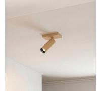 Spot pour plafond Arcchio Brinja Slim, café, à 1 lampe, GU10 MR11 Slim Arcchio, dimmable, marron, Couloir, Aluminium, Moderne, Spot