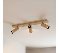 Spot pour plafond Arcchio Brinja Slim, café, à 3 lampes, GU10 MR11 Slim Arcchio, dimmable, marron, Couloir, Aluminium, Moderne, Spot