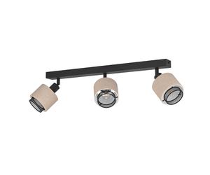 Spot ROSLEY E14 3X40W en acier noir 430x90x185mm