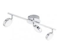 Réglette spot LED intégrée Salto IP20 18,8W 1920lm blanc chaud L.56 x l.13 x H.18cm Eglo chrome