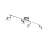 Spot SALTO LED 4X5,4W en acier chrome 760x130mm