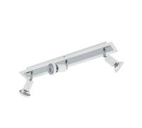 Spot SARRIA GU10 3X4,5W en acier blanc et chrome 460x70mm