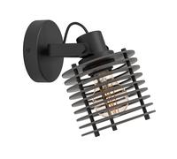 Spot SEGOVIA E27 1X40W en acier noir 130x0x195mm
