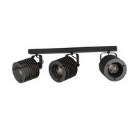 Spot SEGOVIA E27 3X40W en acier noir 575x0x185mm