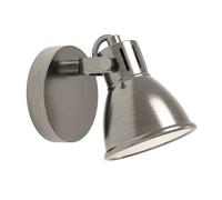 Spot SERAS GU10 1X3W en acier nickel antique et crème D100mm