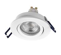 Spot Set Spot LED encastrable flexible 4,5 W Blanc, 2 700 K Blanc chaud, aluminium, fixation par clic orientable, lot de 3