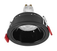 Spot Set Spot LED encastrable GU10 Press 4,5 W Noir, 2 700 K Blanc chaud,