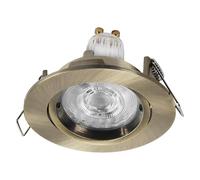 Spot Set Twistlock Spot LED encastrable flexible en laiton, 2,6 W, 2 700 K, blanc chaud, aluminium, système Twistlock