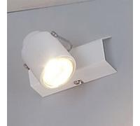 Spot simple orientable en métal longueur 12cm Loft blanc blanc Blanc G
