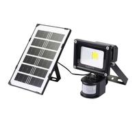 Spot solaire avec détecteur de mouvements - SYGONIX - SY-5461108 - 10 W - Blanc neutre - Noir