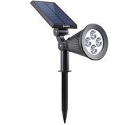Spot solaire extérieur étanche - LUMISKY - 4 LEDs blanches - 200 Lm - Tête pivotante à 90°C