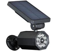 Spot solaire mural - EZSOLAR - Design caméra de surveillance - IP44 - 400 lumens - Blanc neutre - Noir