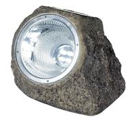 Spot solaire polyrésine - GALIX - Rocher - 10 Lumens - Marron - LED