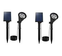 Spot Solaire Spiky Away W34 Noir Plastique H42cm Noir