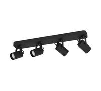 Spot SOREGO GU10 4X3W en acier noir 580x100x120mm