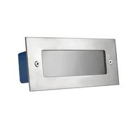 Spot Terrasse Rectangulaire, Spot Encastrable LED Exterieur, Éclairage d'angle D'escalier 3 W, Applique Murale Encastrée Étanche IP65, pour Jardin De Villa (3W-220V,Blue)