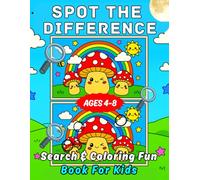 Spot the Difference Book Ages 4-8: Find Hidden Picture and Coloring Activity Focus To Brain Development Book for Kids | Fun Gifts