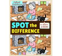 Spot the Difference Book for Adults & Seniors: Animal Brain Games - 42 Cozy Picture Puzzles for Calm Focus and Memory