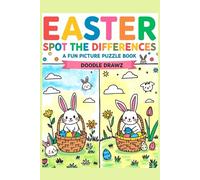 Spot the Difference - Easter Puzzle Book (Travel Size): Brain Games and Picture Puzzles with 70+ Activities for Adults, Kids, Teens and Families - ... Visual Learning | Boys & Girls Ages 6-8, 9-12