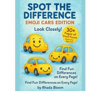 Spot the Difference: Emoji Cars Edition for Preschoolers: Find Differences in Every Page - Fun Brain Games for Kids Ages 3-6 | Visual Thinking & Focus Practice with Cute Emoji Vehicles
