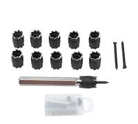 Spot Weld Cutter Set, Double Sided HSS Rotary Drill Bit with 3/8in Hex Shank for Spot Weld Removal on Thin Metal Panels